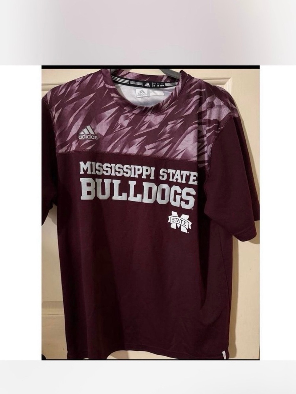 Adidas Mississippi State Bulldogs Climate Control Men’s Athletic Tshirt